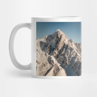 Rocky Snow Covered Mountain Peak Landscape Mug